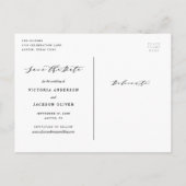 Unser Adventure Save the Date Foto Postcard Ankündigungspostkarte (Rückseite)