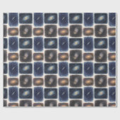 Unser Aquarell-Universum-Wrap-Papier Geschenkpapier (Flach)