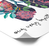 Unser Atemzug spricht seinen Namen Yhwh Christlich Poster (Ecke)