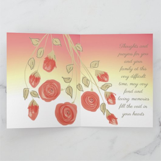 Unser aufrichtiges Beileid Karte (Innenseite)