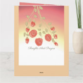 Unser aufrichtiges Beileid Karte (Rückseite)