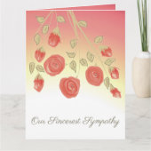 Unser aufrichtiges Beileid Karte (Vorderseite)