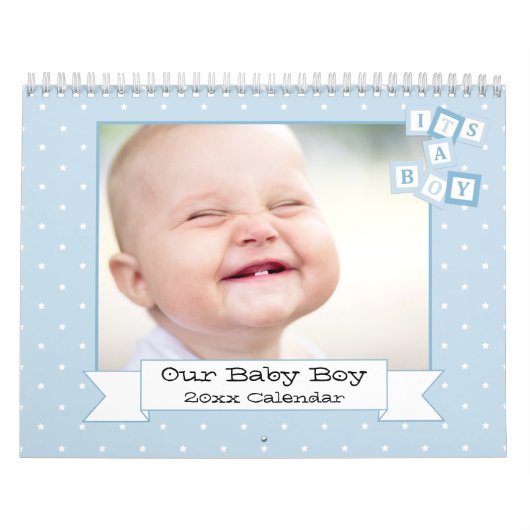 Unser Baby Boy Custom Foto Kalender (Titelbild)