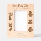 Unser Baby Boy | Neues Baby Personalisiert Geätzte Rahmen (Vorderseite)