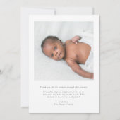 Unser Baby Foto Collage Birth Ankündigung (Rückseite)