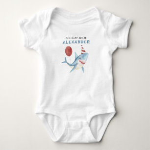 Unser Baby Hai 1. Geburtstag unter dem Meer Strampler