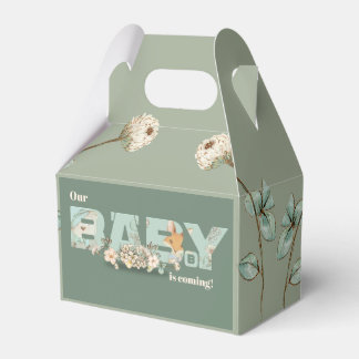 Unser Baby kommt mit Baby Shower Fevor Box Geschenkschachtel
