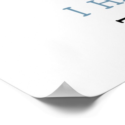 Unser Baby Shark First Birthday Meilenstein Geburt Poster (Ecke)