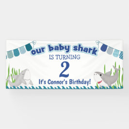 Unser Baby Shark fügt Ihrem Kind den Geburtstag hi Banner
