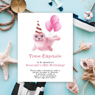 Unser Baby Siegel Time Kapsel 1. Geburtstag Poster