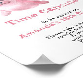 Unser Baby Siegel Time Kapsel 1. Geburtstag Poster (Ecke)