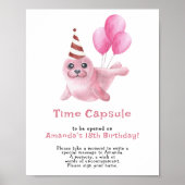 Unser Baby Siegel Time Kapsel 1. Geburtstag Poster (Vorne)