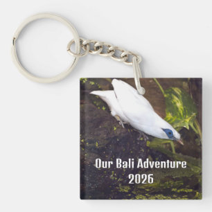 Unser Bali-Abenteuer 2026 Bali-Myna-Vogelkunst Schlüsselanhänger