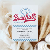 Unser Baseball auf dem Weg Baseball Baby Dusche Einladung