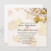 Unser Baum auf dem Herbstplatz lädt zur Hochzeit e Einladung (Vorne/Hinten)