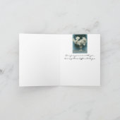 Unser Beileid: Dogwood-Blüten groß und klein Karte (Innenseite)