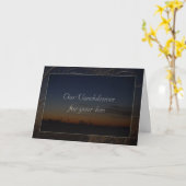 Unser Beileid Karte (Gelbe Blume)