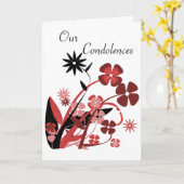 Unser Beileid Karte (Gelbe Blume)