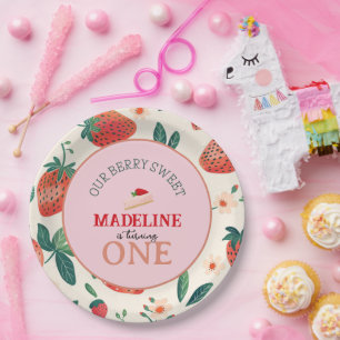 Unser Berry Sweet Geburtstag Pappteller