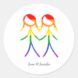 Unser besonderer Tag Runder Aufkleber