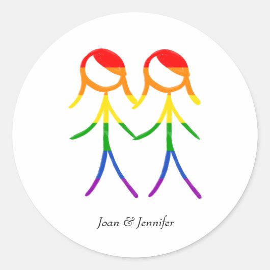 Unser besonderer Tag Runder Aufkleber (Vorderseite)