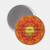 Unser bester Ruhm ist nicht, nie zu fallen, sonder Magnet (Vorderseite/Rückseite)