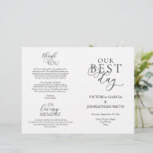 Unser bester Tag, Hochzeitsfeier - Folbares Progra (Stehend Vorderseite)