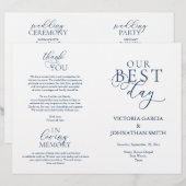 Unser bester Tag, Hochzeitsfeier - Folbares Progra (Vorne/Hinten)