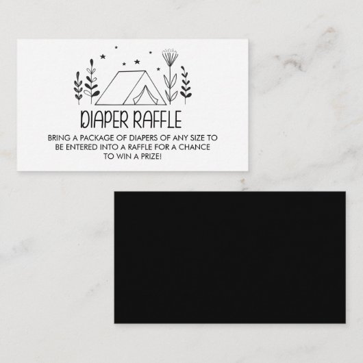 Unser Bestes Adventure Baby Duschdusche Windeln Ra Begleitkarte (Vorne/Hinten)