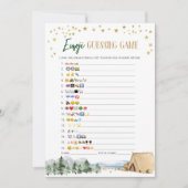 Unser Bestes Adventure Baby Dusche Emoji Spiel Einladung (Vorderseite)