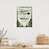 Unser Bestes Adventure Vintag Map Willkommenszeich Poster (Küche)