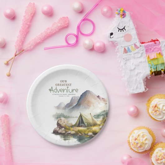 Unser Bestes Adventure Wild Nature Camping Pappteller (Party)