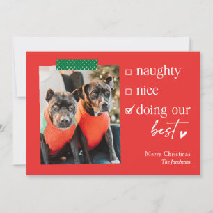 Unser bestes EDITIERBARE FARBIGE Weihnachtsgrußkar Feiertagskarte