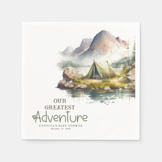 Unser Bestes Erlebnis mit der Natur Serviette (Vorderseite)