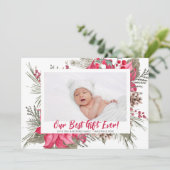 Unser bestes Geschenk für jedes Baby Ankündigung (Stehend Vorderseite)