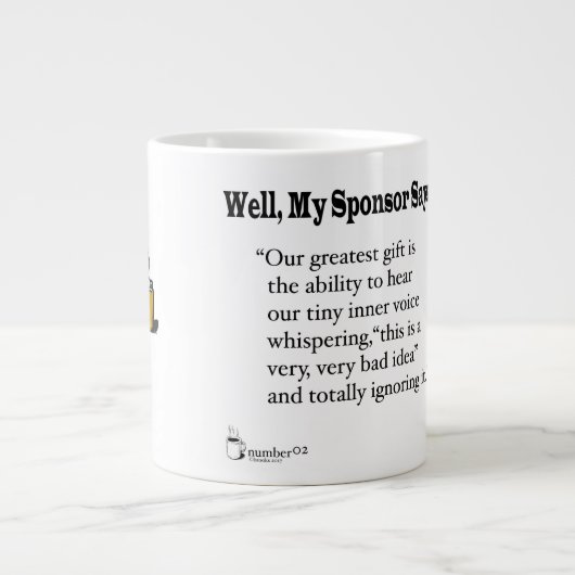 Unser Bestes Geschenk... Jumbo-Tasse (Vorderseite)