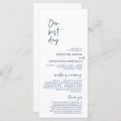 Unser bestes Hochzeitsprogramm für Minimalistische Programm (Vorne/Hinten)