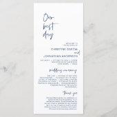 Unser bestes Hochzeitsprogramm für Minimalistische Programm (Vorderseite)