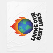 Unser bestes Leben Fleecedecke (Vorderseite)