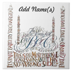 Unser Bett hat keine falsche Seite Fliese