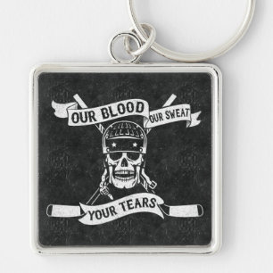 Unser Blut unser Sweat Your Tears Hockey Keyring Schlüsselanhänger