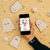 Unser Boo fast aufgrund Ghost Halloween Baby Dusch Einladung