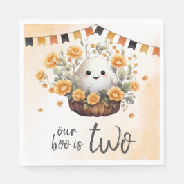Unser Boo ist zwei Geister zum Geburtstag Serviette