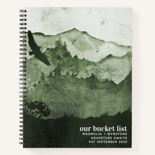 Unser "Bucket List Coups Adventure Keepake Journal Notizblock (Vorderseite)