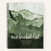 Unser "Bucket List Coups Adventure Keepake Journal Notizblock (Vorderseite)