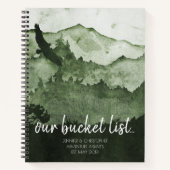 Unser "Bucket List Coups Adventure Keepake Journal Notizblock (Vorderseite)