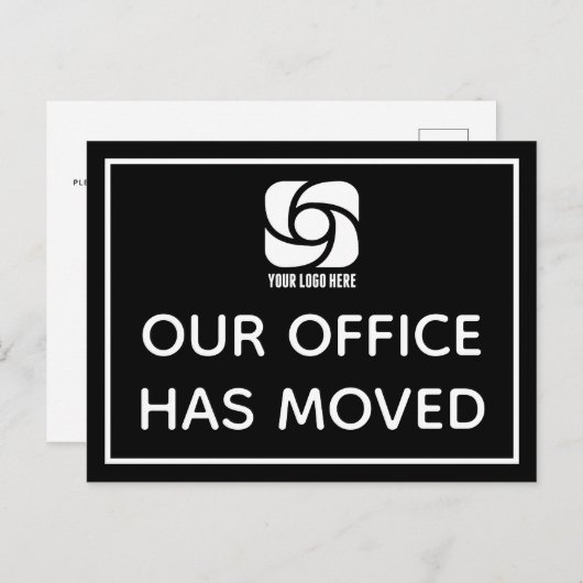 Unser Büro hat das Logo für kundenspezifische Unte Postkarte (Vorne/Hinten)