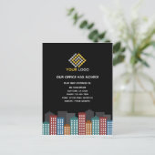 Unser Büro hat den Adresswechsel vorgenommen Postkarte (Stehend Vorderseite)