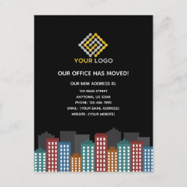 Unser Büro hat den Adresswechsel vorgenommen Postkarte