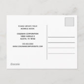 Unser Büro hat den Geschäftswechsel des Adressbüro Ankündigungspostkarte (Rückseite)